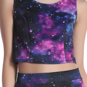 Hot Topic Tops - Galaxy Crop Top Hot Topic Tops - Galaxy Crop Top